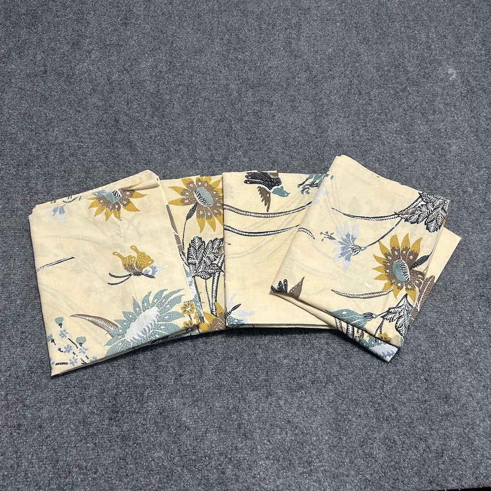 Cannon Royal Family Cotton/poly No-Iron 4 Standard Pillow Cases 70s Sunflowers